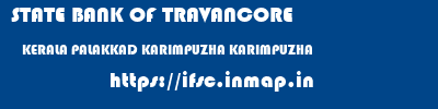 STATE BANK OF TRAVANCORE  KERALA PALAKKAD KARIMPUZHA KARIMPUZHA  ifsc code